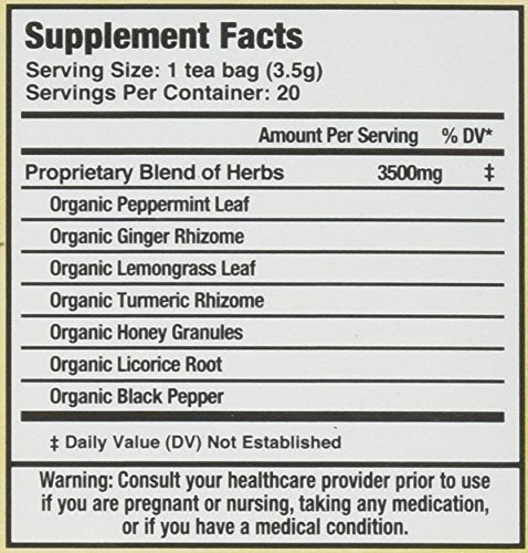 [Australia] - Mate Factor Functional Herbal Blends - Ginger Turmeric with Black Pepper 20 Bag(S) 