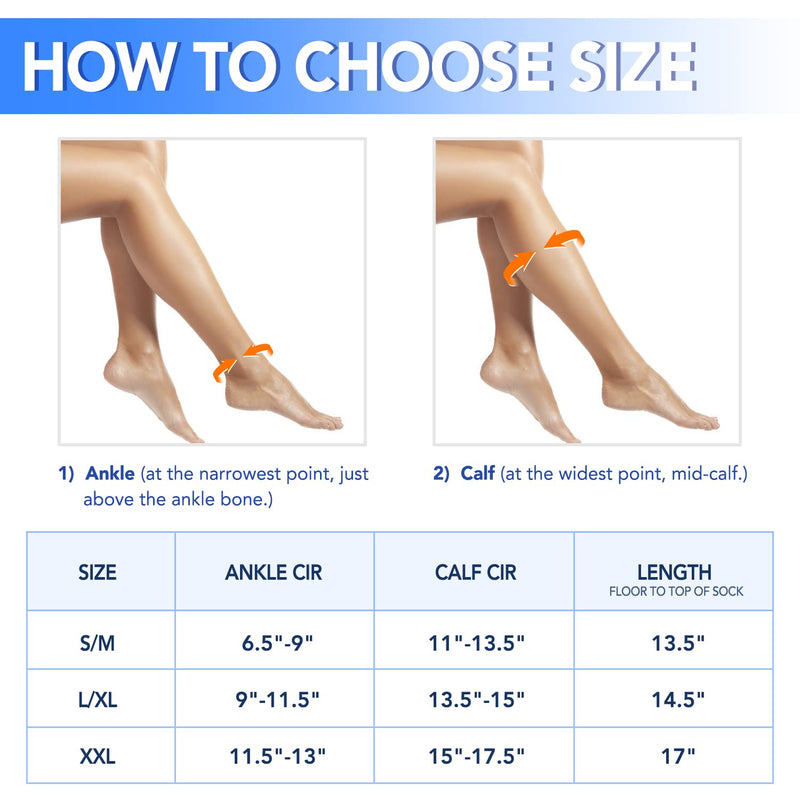 [Australia] - 3 Pairs Zippre Compression Socks - Calf Knee High Open Toe Compression Stockings 15-20mmHg for Walking,Running 01 Nude Large-X-Large 