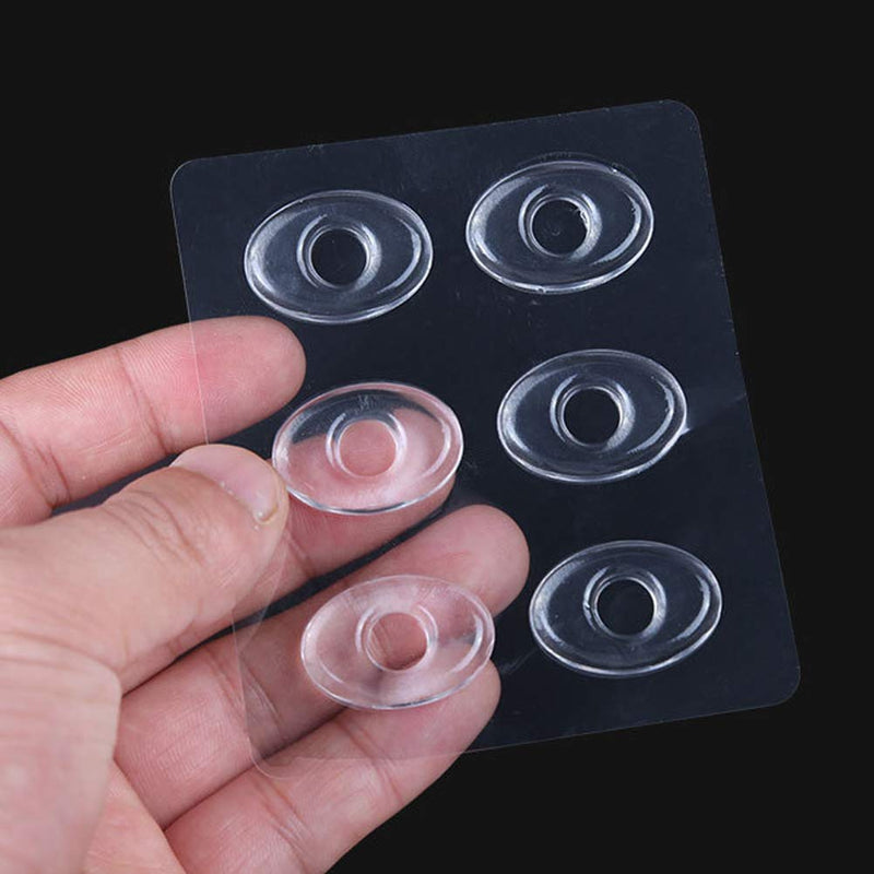 [Australia] - 36 Pieces Clear Gel Oval Foot Corn Rings Gel Cushions Pads Caps Gel Oval Foot Corn Rings Gel Cushions Pads Caps Remover Shoes Sticker Foot Protector Self Adhesive Back Heel Sticker 