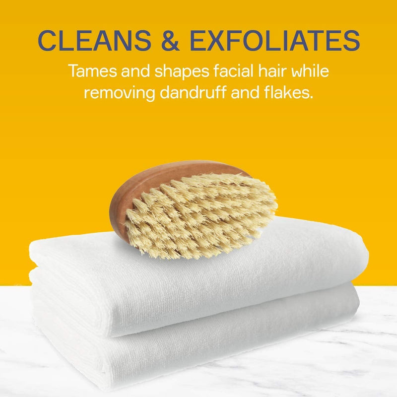 [Australia] - Seven Potions Vegan Beard Brush for Men ‚Äî 100% Sisal Plant Fibre & Pear Wood ‚Äî Firm Bristles to Gently Tame/Soften/Exfoliate ‚Äì 100% Natural, Non-Synthetic 