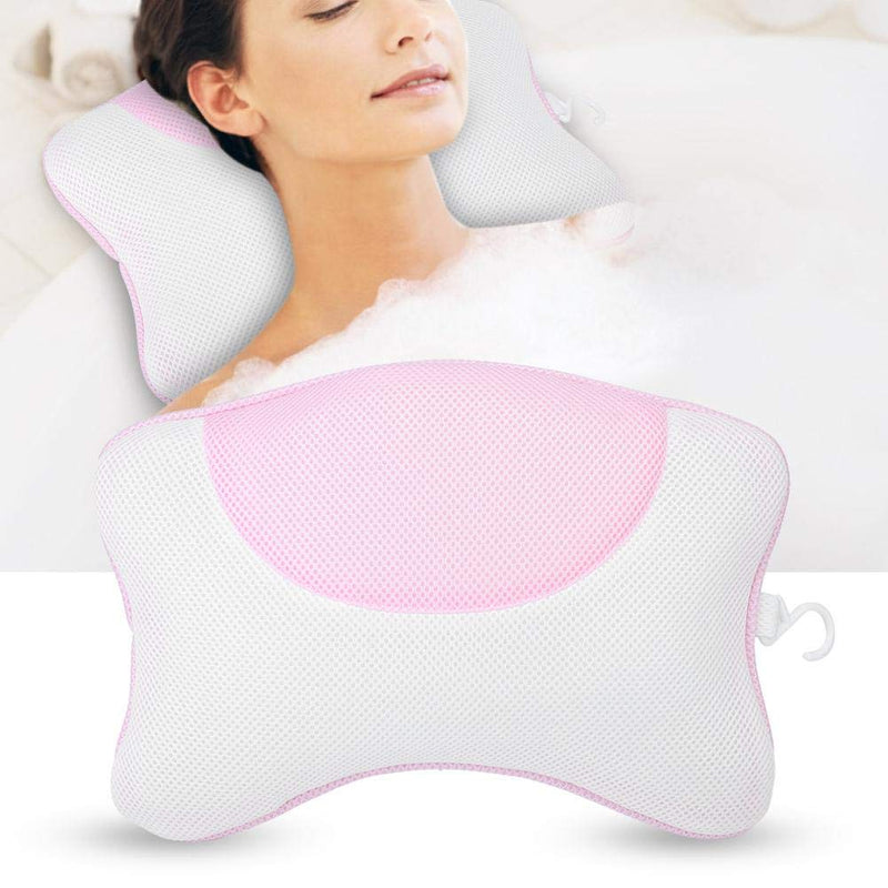 [Australia] - Bath Pillow, Suction Cup Design Bathtub Spa Pillow with Reticular Hollow out Surface, Equipped with Hook Easy to Install Clean(#2) #2 