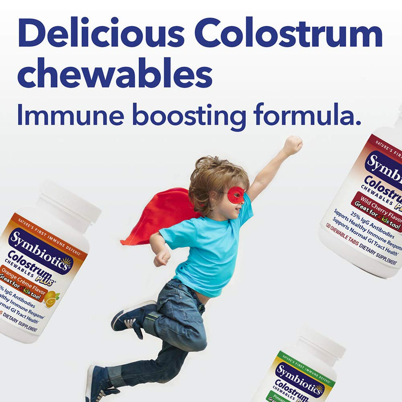 [Australia] - Symbiotics Immunity Support Colostrum Plus Chewables (Wild Cherry) Wild Cherry 