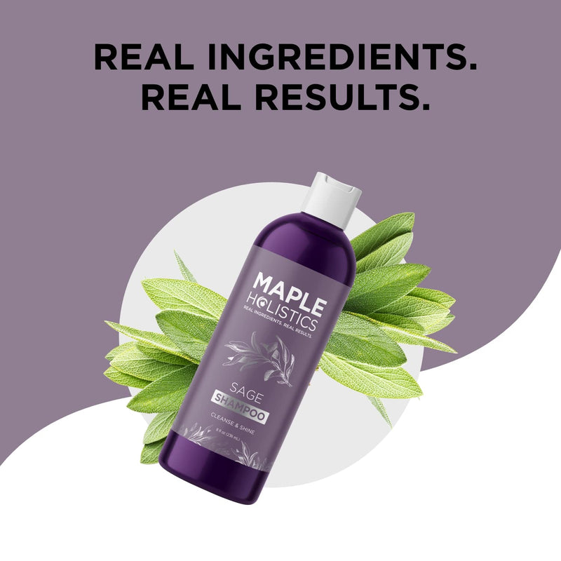[Australia] - Vitamin Shampoo for Dandruff + Hair Loss - Anti Dandruff Sulfate Free Treatment for Healthy Scalp + Hair Growth - Anti-Aging Damage Repair with Sage - Relieve Itching Flaking Dry Skin + Thinning Hair 