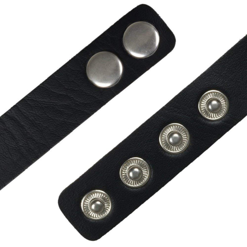 [Australia] - AsherKeep - Premium Black Vegan Leather Choker and Collar Necklace - Adjustable - Charms Spike 