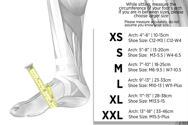 [Australia] - OS1st FS6 Performance Foot Sleeve(s) for Plantar Fasciitis Pain Relief, Heel Pain and Arch Support Medium (1 Pair) Black 