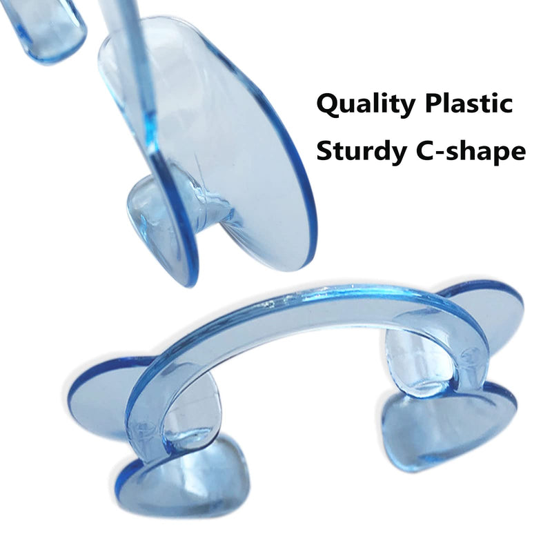 [Australia] - 10 Pcs C-Shape Dental Cheek Retractor Dental Mouth Opener Lip Retractor for Teeth Whitening Oral Guard -Blue Size M Blue 