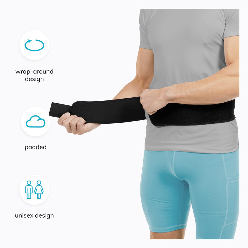 [Australia] - BraceAbility Sacroiliac Joint Belt - SI Lower Back Relief Brace for Sciatica, Pinched Sciatic Nerve, Herniated Disc Treatment, Pregnancy Postpartum Hip Flexor, Bursitis and Arthritis Pain (One Size) 