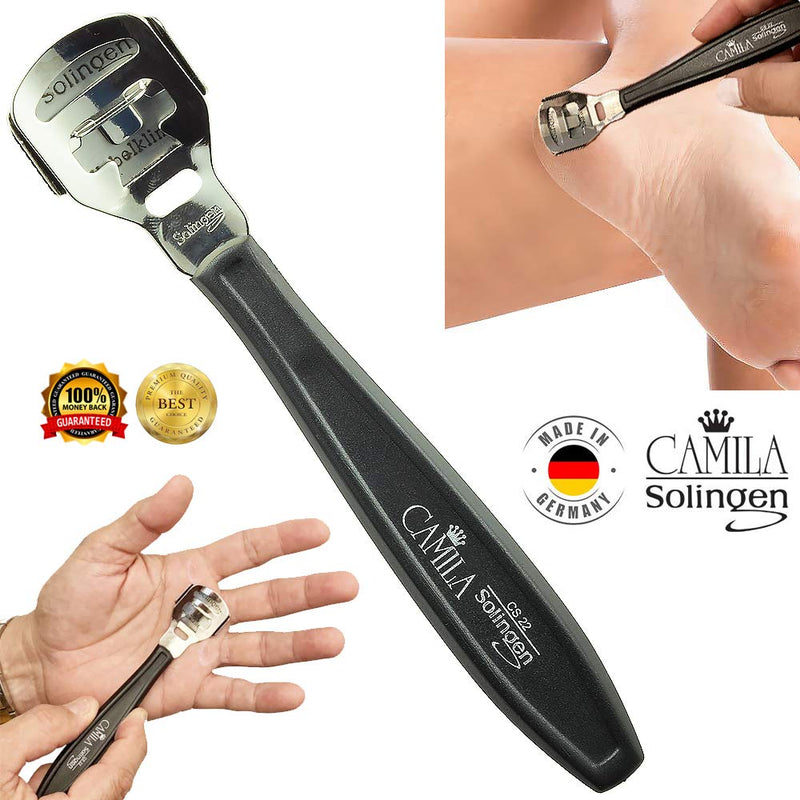 [Australia] - Camila Solingen CS22 5 1/2" Corn Plane Foot Callus Remover, Hard Skin Heel Shaver Pedicure Cutter Kit for Feet and CS23 /10 Spare Blades, Pedicure Tools for Healthy Foot Care Made in Solingen Germany CS22-CS23 
