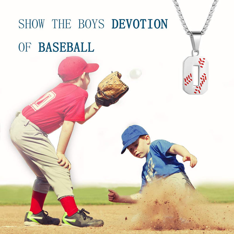 [Australia] - TLIWWF Inspiration Baseball Jersey Number Necklace Stainless Steel Charms Number Pendant for Boys Men 0 