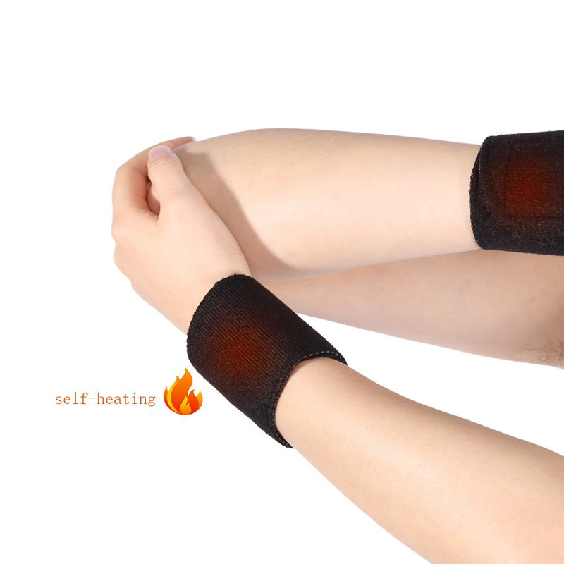 [Australia] - Filfeel Wrist Support, 1 Pair Tourmaline Magnetic Massage Therapy Self-Heating Wrist Brace Support Protector by 