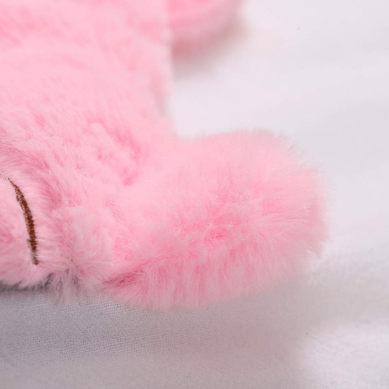 [Australia] - Laahoem Animal Sleep Eye Mask Cute Funny 3D Soft Fluffy Cartoon Eye Mask for Sleeping Travel Breathable Eyeshade Mask Kids Adult Women Fox Black 
