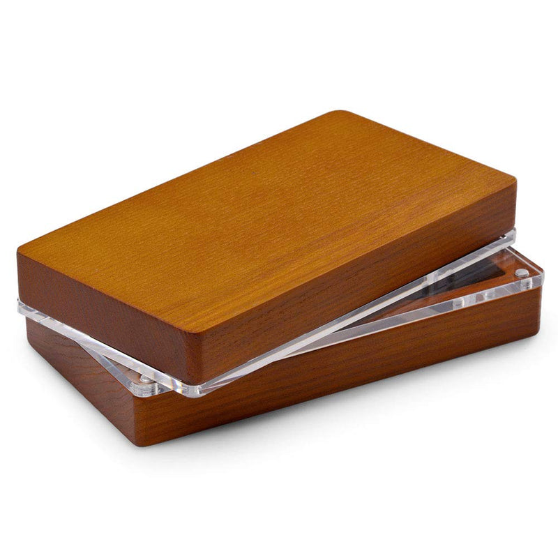 [Australia] - Oirlv Solid Wooden Glass Top Jewelry Display Case,Wooden Small Jewelry Tray for Collectibles Home Organization Accessories Storage Box with Lid(Creamy-white) Creamy-white 3 Grids 