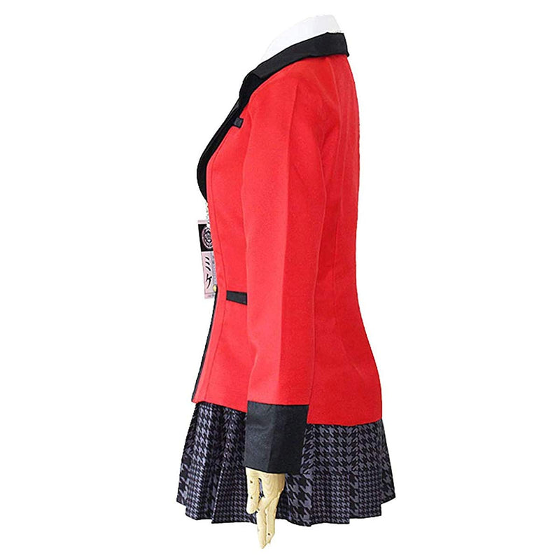 [Australia] - Rickem Anime Kakegurui Jabami Yumeko Costume Yomoduki Runa Momobami Kirari School Uniform Cosplay Full Set for Women X-Small Jabami Yumeko Full Set 