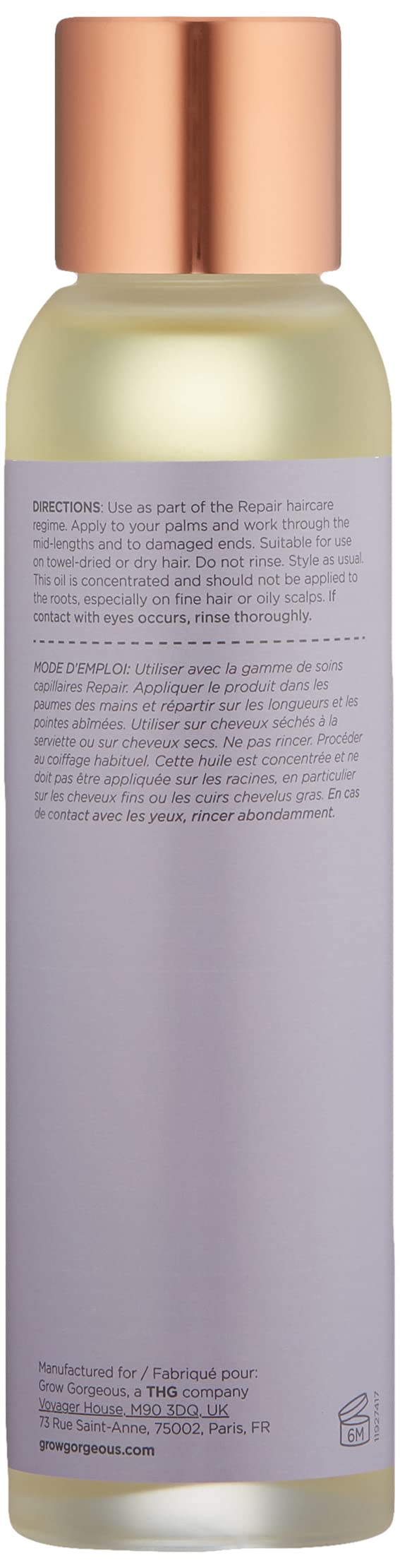 [Australia] - Grow Gorgeous Heat Protection Leave-In Oil, 100 ml 