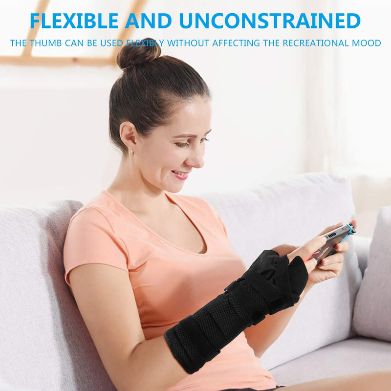 [Australia] - OneBrace Compression Carpal Tunnel Wrist Brace - Night Sleep Wrist Support - Adjustable Wrist Stabilizer Support Brace for for Tendonitis, Arthritis & Sprains Forearm Support Cast Fit Right Left Hand 