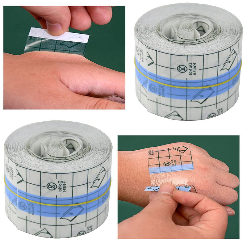 [Australia] - Waterproof Transparent Stretch Adhesive Bandage Waterproof Dressing Film Clear Adhesive Bandages Use for Tattoo Aftercare Bath Sticker 