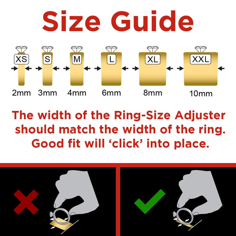 [Australia] - Ringo Invisible Ring Size Adjuster for Loose Rings (Multi 10-Pack) 