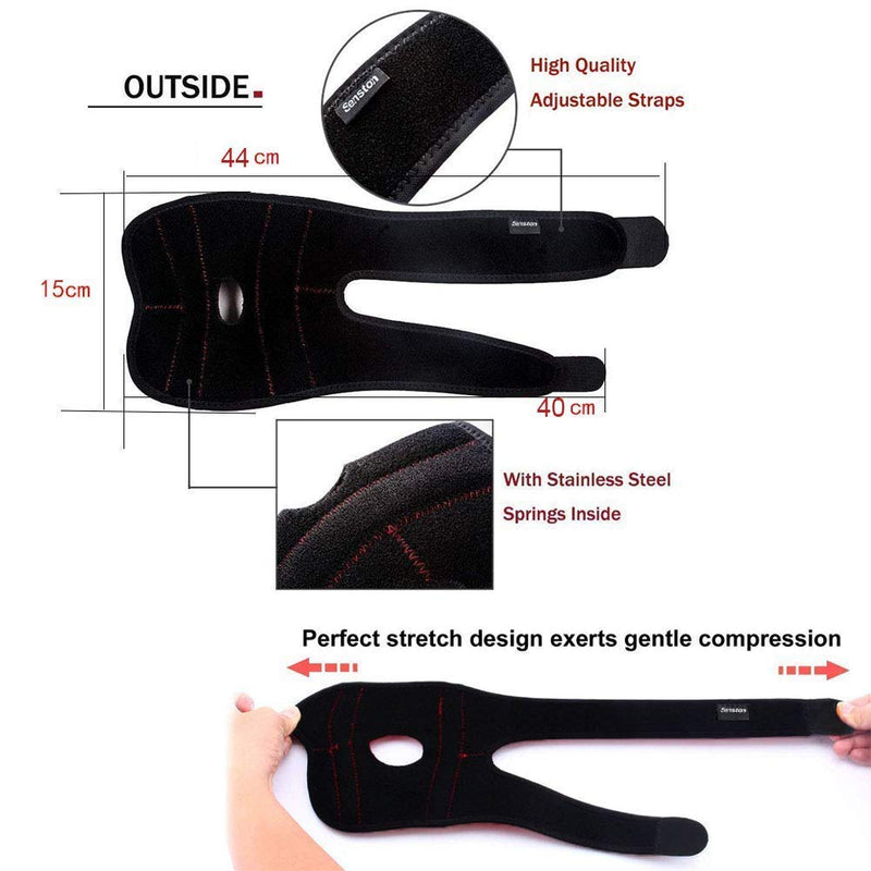 [Australia] - Senston Elbow Brace Adjustable Breathable Neoprene Elbow Support Arm Wrap Strap 1 Pack 