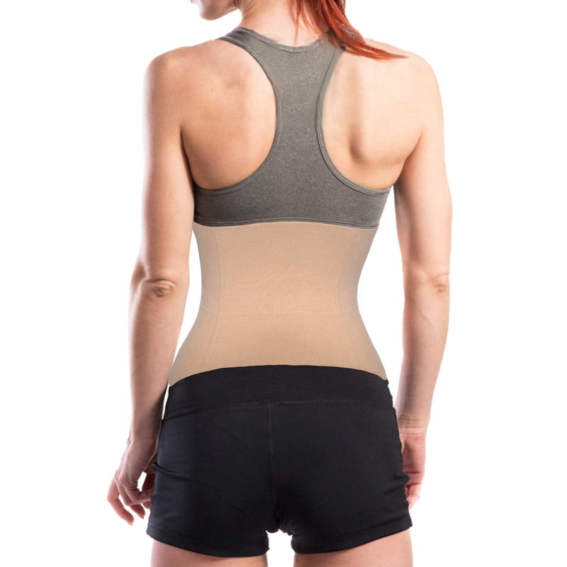 [Australia] - Gotoly Waist Trainer for Women Seamless Postpartum Recovery Belt Shapewear Tummy Control Weight Loss Body Shaper Beige S 