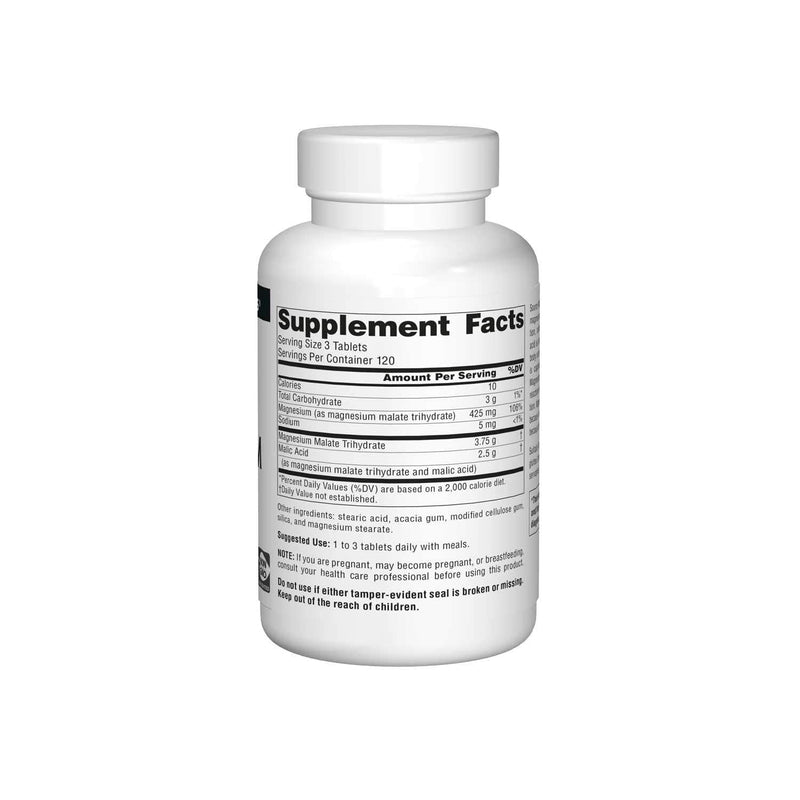 [Australia] - Source Naturals Magnesium Malate 1250 mg for Energy Production - 360 Tablets 1 360 Count (Pack of 1) 
