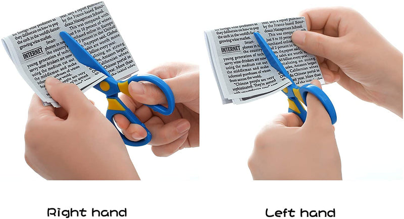 [Australia] - Plastic Safety Scissors, Toddlers Training Scissors, Pre-School Training Scissors and Offices Scissors (3pcs) Kids Paper-Cut (60 Sheets) 
