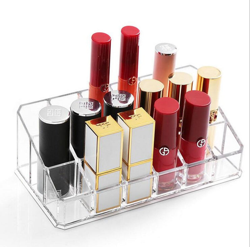 [Australia] - Lipstick Holder 18 Spaces Lipgloss Organizer, 3 Rows - Multi Level, Makeup Holder & Cosmetics Storage Display 