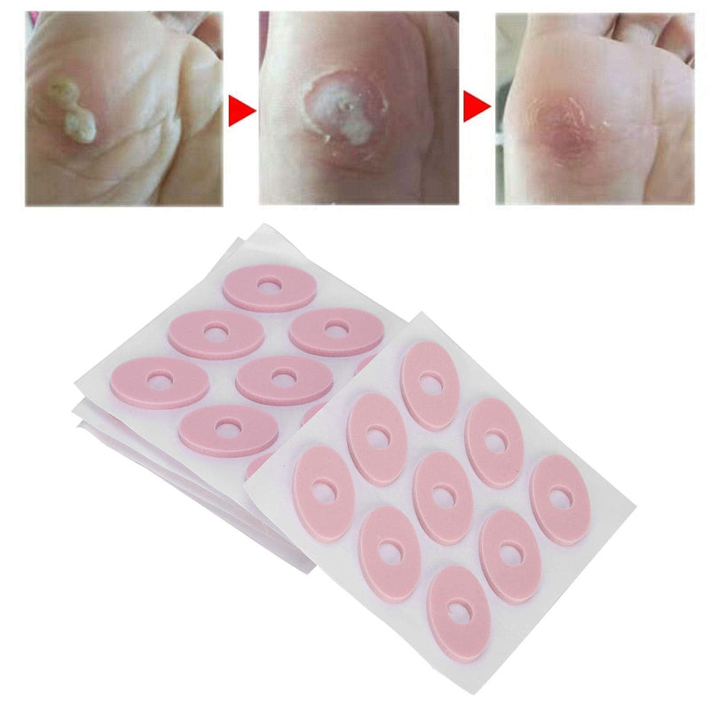 [Australia] - Corn Pads, Abrasionproof Latex Foam Callus Cushion Soft Elastic Breathable Foot Protector(Round)(Oval pink) Oval pink 