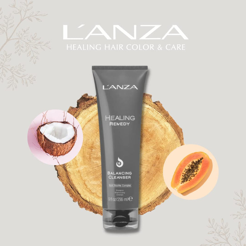 [Australia] - L'ANZA Healing Remedy Scalp Balancing Cleanser – Restores Wellness to Hair and Scalp while Reducing Oiliness and Excessive Sebum, with Papaya Extract, Sulfate-free, Paraben-free, Gluten-free 