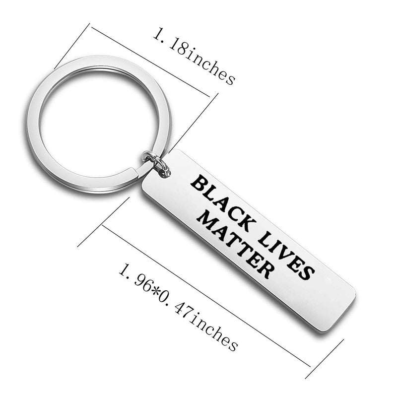 [Australia] - Black Lives Matter Keychain Activist Keyring Resistance Jewelry 