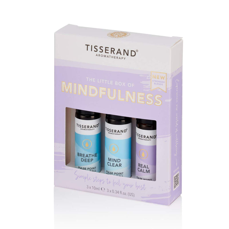 [Australia] - Tisserand Aromatherapy - The Little Box of Mindfulness - Breathe Deep, Mind Clear, Real Calm - 100% Natural Pure Essential Oils - 3x10ml 10 ml (Pack of 3) 