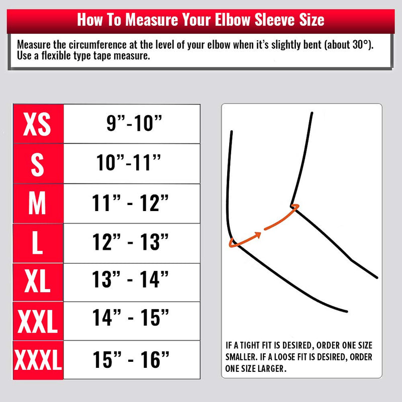 [Australia] - Elbow Sleeves 5mm (1 Pair) - High Performance Elbow Sleeve Support for Weightlifting, Weight Training & Powerlifting - Best Compression Straps - for Men and Women (Large, Black/Black) Large 