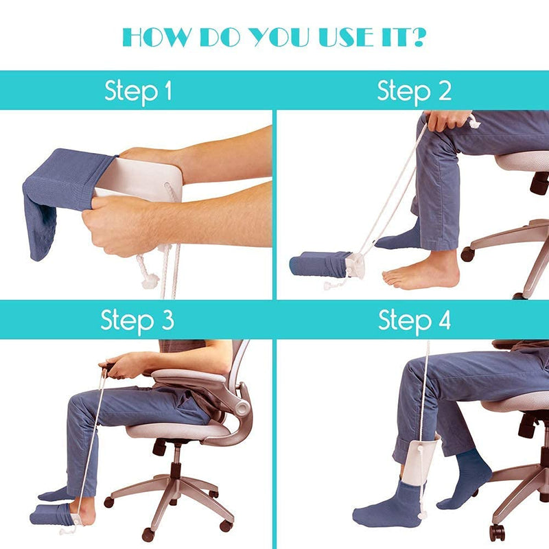 [Australia] - Sock Aid, Sock Helper Slider Putting Socks for Elderly, Pregnant Women, Disabled and Handicapped Avoid Bending Sock Helper Aide Tool 