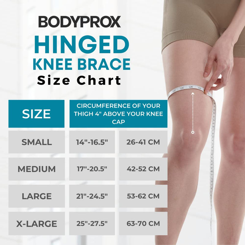 [Australia] - Hinged Knee Brace for Men and Women, Knee Support for Swollen ACL, Tendon, Ligament and Meniscus Injuries Medium (Pack of 1) 