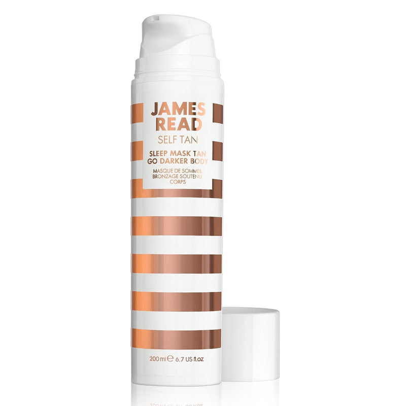 [Australia] - JAMES READ Sleep Mask Go Darker Body 200ml MEDIUM/DARK Overnight Gradual Self Tan Moisturising & Hydrating Quick Drying Intense Tanning Formula Enriched with Aloe Vera & Hyaluronic Acid, Suits all Skin Tones 