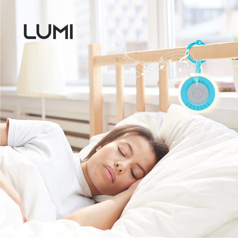 [Australia] - LUMI | Blue Portable White Noise Machine | White Noise Machine Baby | Baby Sleep Aid | 16 Sounds | 2 Colour Options | Sleep Aid for Adults, Kids & Babies | Rechargeable 