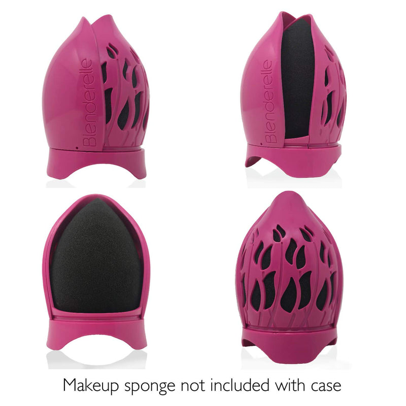 [Australia] - Blenderelle (Hot pink) makeup blender sponge travel & storage protective case Hot pink 