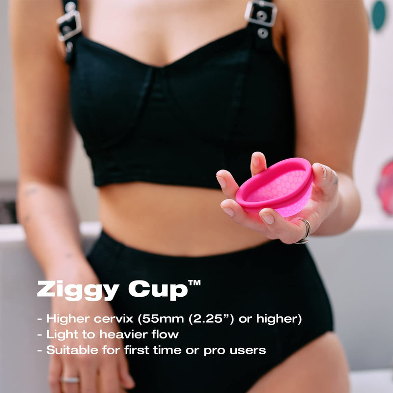 [Australia] - Intimina Ziggy Cup – Extra-Thin Reusable Menstrual Cup with Flat-fit Design 