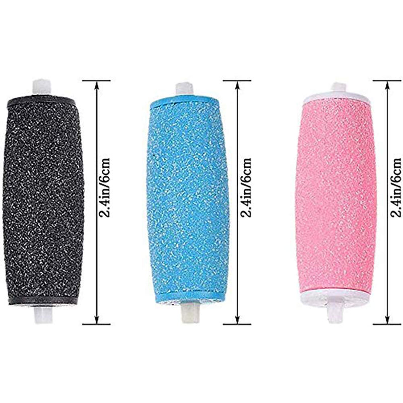 [Australia] - 5 Extra & 3 Regular & 2 Soft Coarse Refill Heads Replacement Rollers Compatible with Perfect Electronic Foot File with Diamond Crystals 