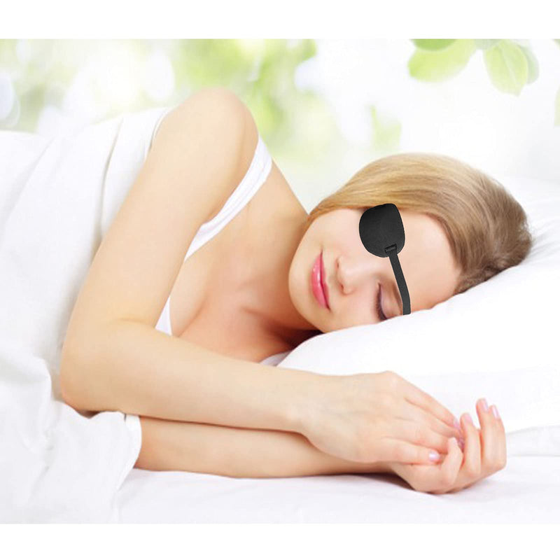 [Australia] - 2 Pcs Black Eye Patch for Adults and Kids,3D Adjustable Eyepatch for Amblyopia or Strabismus,for Right or Left Eye,Regular Use or Pirate Costume 