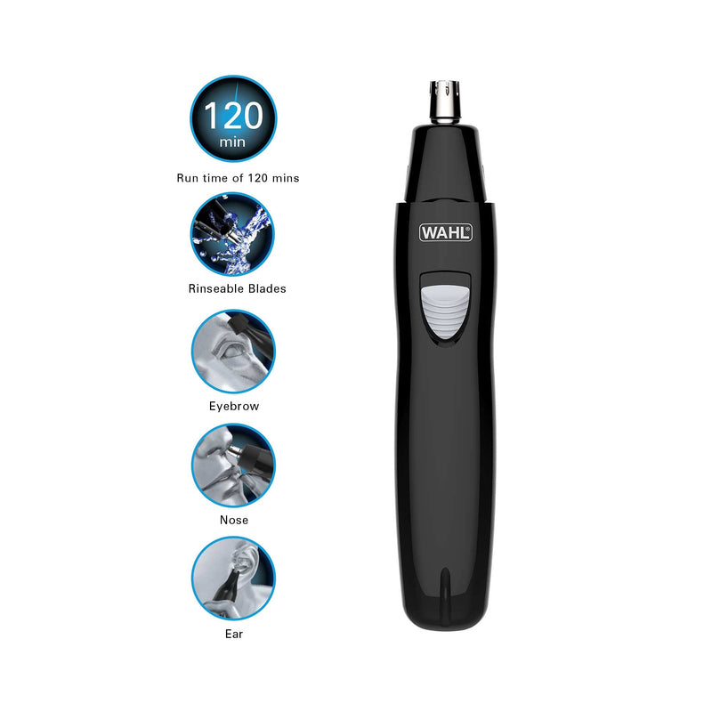 [Australia] - WAHL Hair Trimmer, Nose Hair Trimmer, Ear Hair Trimmer, Eyebrow Trimmer, Washable Heads & 3-in-1 Personal Trimmer, Trimmers for Men and Women, Nose Ear and Eyebrow Trimmer + 3-In-1 Personal Trimmer 