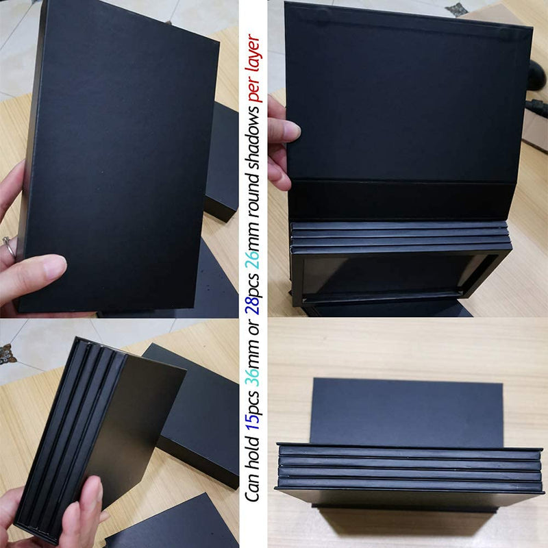 [Australia] - Coosei 4-Layer Book Shaped Mangetic Eyeshadow Palette Large Empty Makeup Storage Box 4Layers 