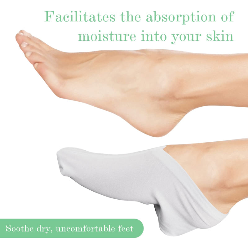 [Australia] - Sibba 5 Pairs Moisturizing Socks Overnight, Cosmetic Moisturizing Socks for Women and Men, Lotion Moisturizing Socks Spa Overnight Absorbing for Dry Cracked Feet 