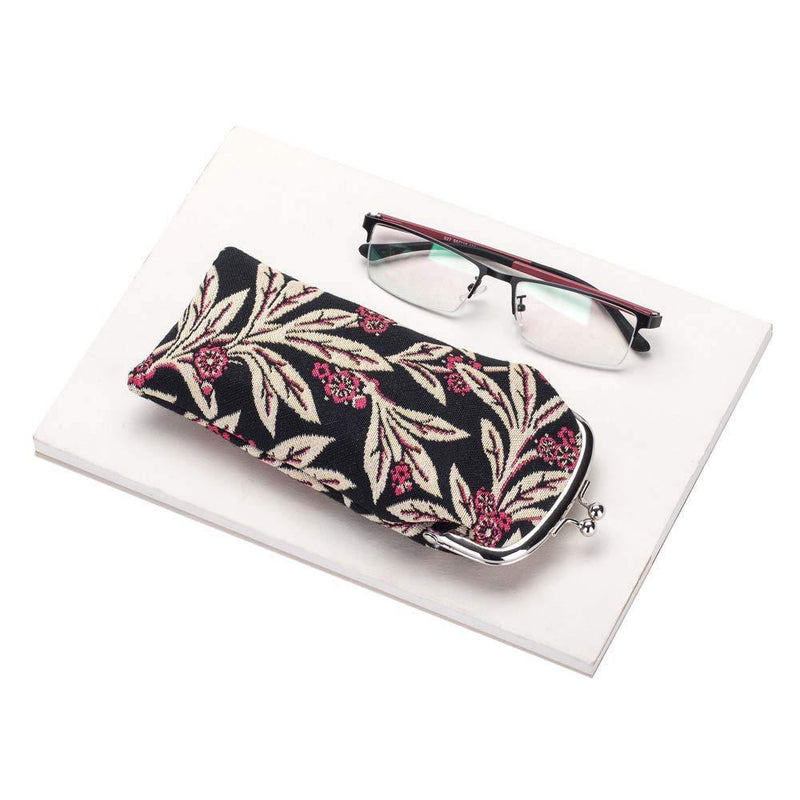 [Australia] - Signare Tapestry Glasses Case for Women Eyeglass Case Golden Fern 