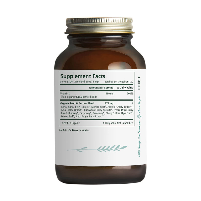 [Australia] - Pure Synergy Pure Radiance C | 4 oz Powder | USDA Organic | Non-GMO | Vegan | 100% Natural Vitamin C with Organic Camu Camu Extract 