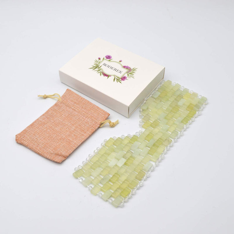[Australia] - Natural Jade Sleep Mask & Blindfold,Natural Jade Eye Mask,Anti-Aging Hot or Cold Therapy Eye Mask Which is Soothing Cooling Detoxifying (Xiuyan Jade) 