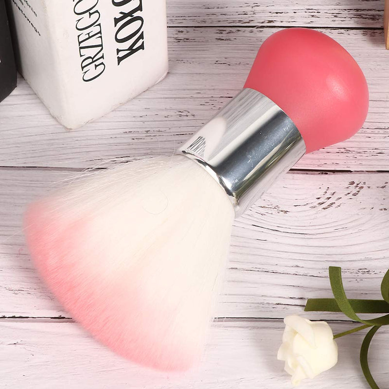 [Australia] - Neck Duster,Broken Hair Sweep,Broken Hair Sweep Brush Hairdressing,Broken Hair Cleaning Brush for Barber Shop,Soft Barber Face Cleaning Hairbrush (Pink) Pink 