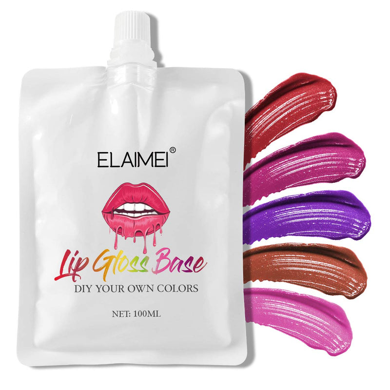 [Australia] - Moisturize Lip Gloss Base, Clear Base Lip Gloss, Lip Gloss Base Oil Material Lip Makeup Primers, Non-Stick Lipstick Primer for DIY Handmade Lip Balms Lip Gloss (100ML) 