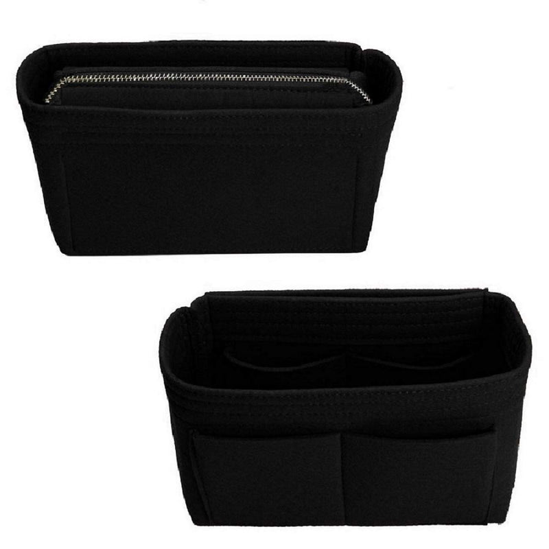 [Australia] - Purse Organizer, Bag Organizer, Insert Purse Organizer With 2 Packs In One Set For LV NeoNoe Noé Series perfectly Black 