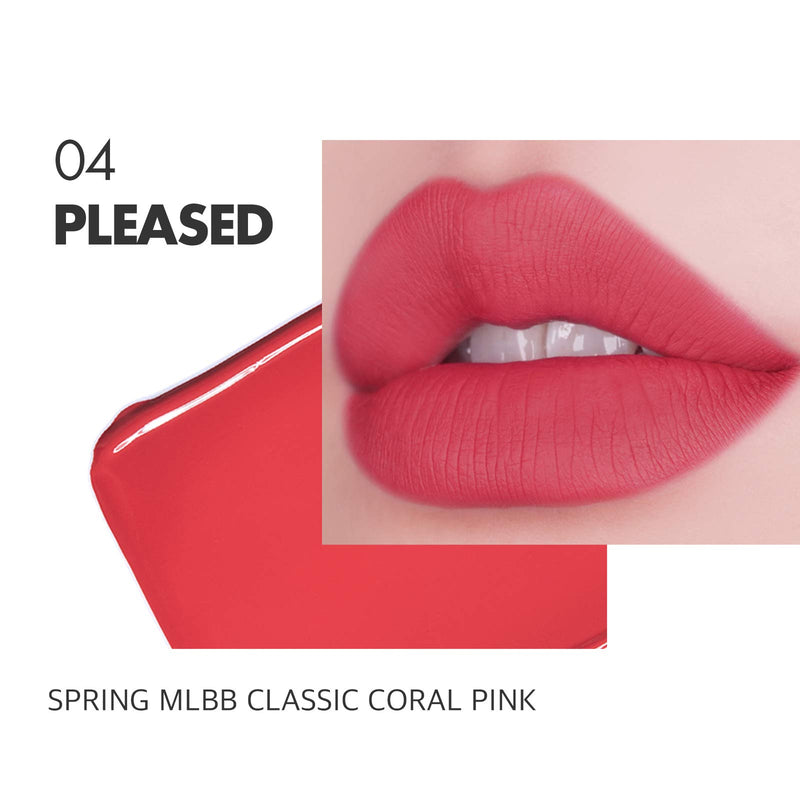 [Australia] - AEKYUNG LUNA Matte Leather Lip Stain, Velvet Matte Liquid Cream Lip, Highly Pigmented Color | 04 Pleased 