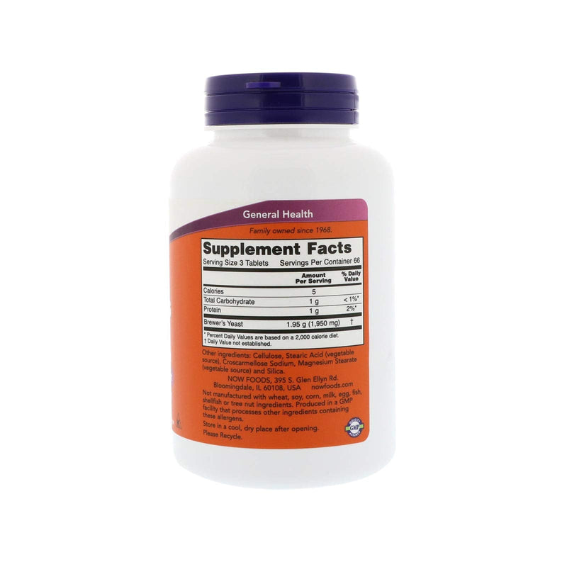 [Australia] - NOW Foods Brewer's Yeast 650 mg 200 Tabs 